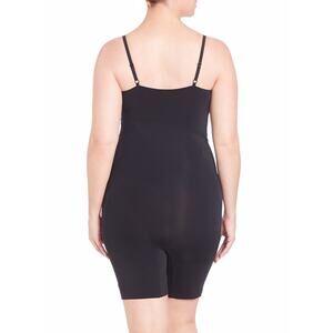 NWT SPANX Women Oncore Tummy Control Mid-Thigh Bodysuit, Black - 2X Plus Size